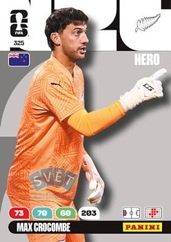 Max Crocombe New Zealand Panini FIFA World Cup 2026 Adrenalyn XL #325